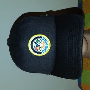 Bike Camping Stitched Patch Trucker Mesh Snapback Cap Hat